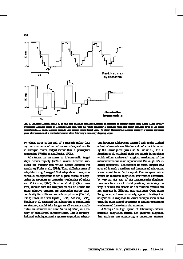 Download Saccadic adaptation in neurological disorders.