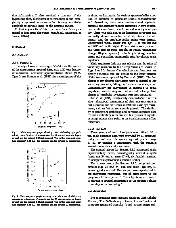 Download Suppression of displacement in severely slowed saccades.