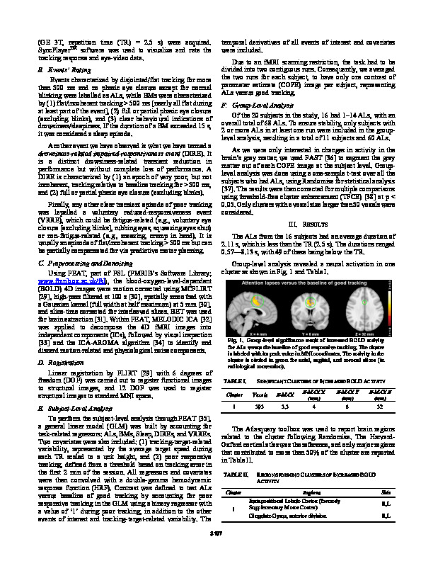 Download Neural correlates of attention lapses during continuous tasks.