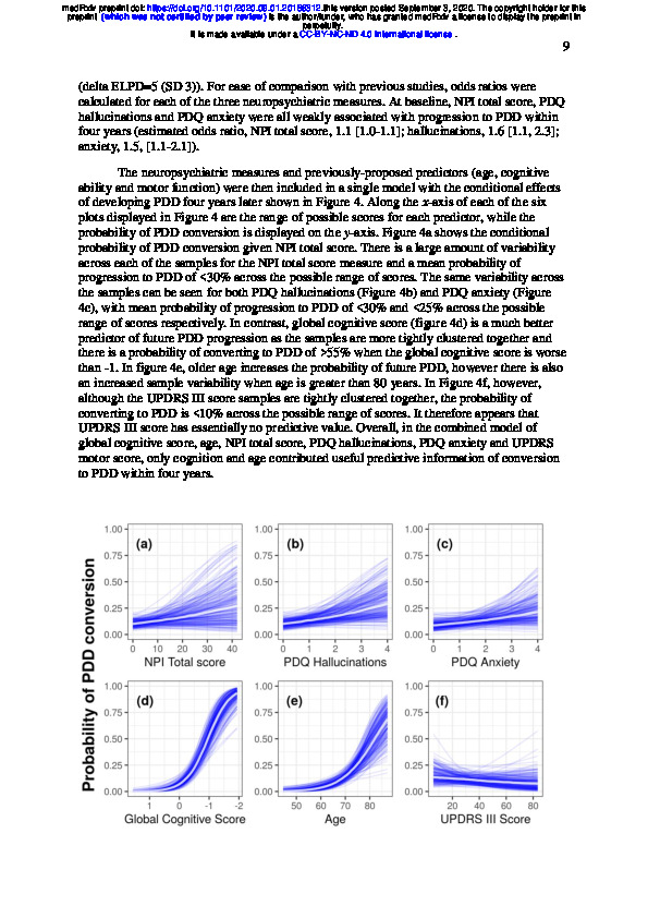 Download Neuropsychiatric symptoms are associated with dementia in Parkinson’s disease but not predictive of it.