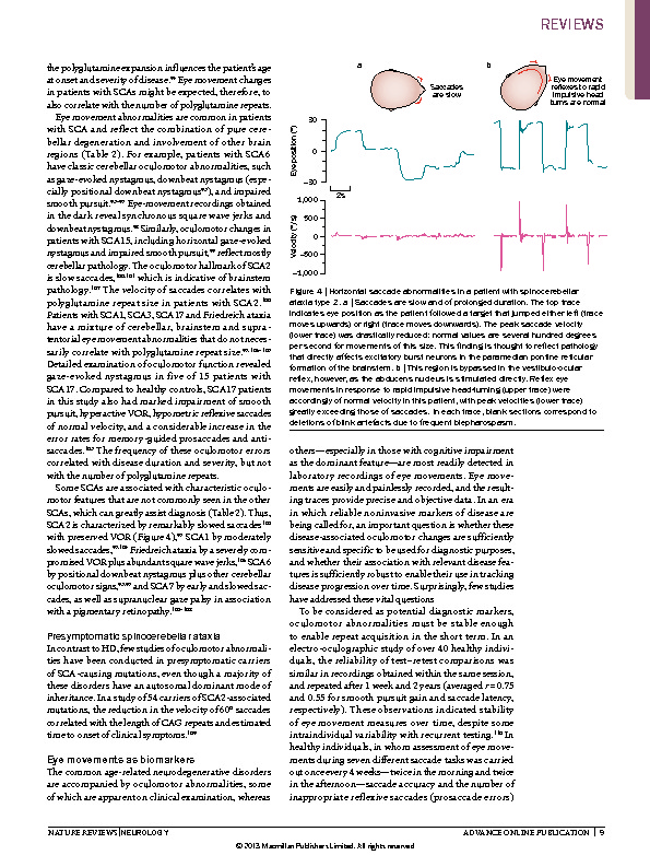 Download Eye movements in patients with neurodegenerative disorders.