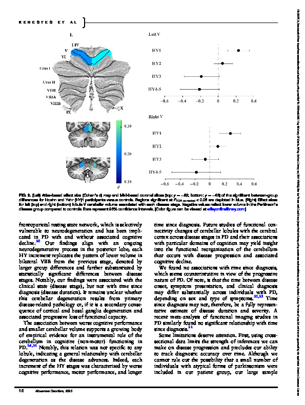 Download Cerebellar Volume and Disease Staging in Parkinson's Disease: An ENIGMA-PD Study.