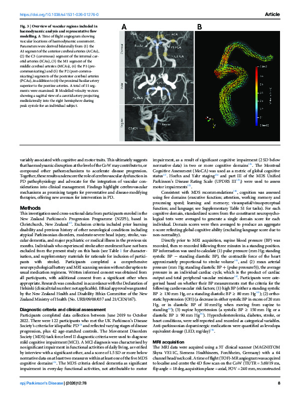 Download Altered cerebrovascular haemodynamics in Parkinson&rsquo;s disease: Insights from 4D flow MRI.