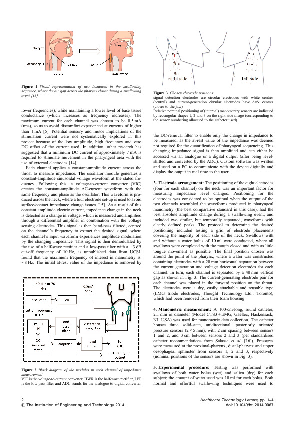 Download Electrical bioimpedance measurement as a tool for dysphagia visualisation.